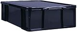 Really Useful Aufbewahrungsbox aus recyceltem Kunststoff, 84 l, Schwarz