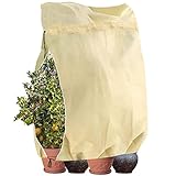 Winterschutz für Pflanzen, 170*230cm Winter Pflanzenschutz Schutzhülle Frostschutz Haube Garten Blumenschutz Überwinterungszelt Zelt Kälteschutz Baum Kübelpflanzen Palmenschutz Olivenbaum Topfschutz