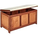 STILISTA Auflagenbox 113 x 52 x 58 cm, FSC®-zertifiziertes Shorea-Hartholz