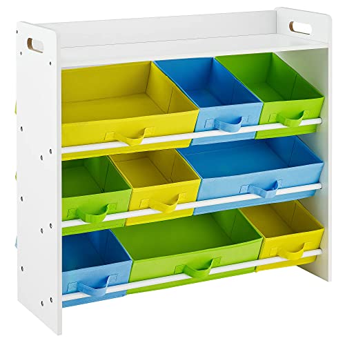 Spielzeugregal mit 9 Boxen